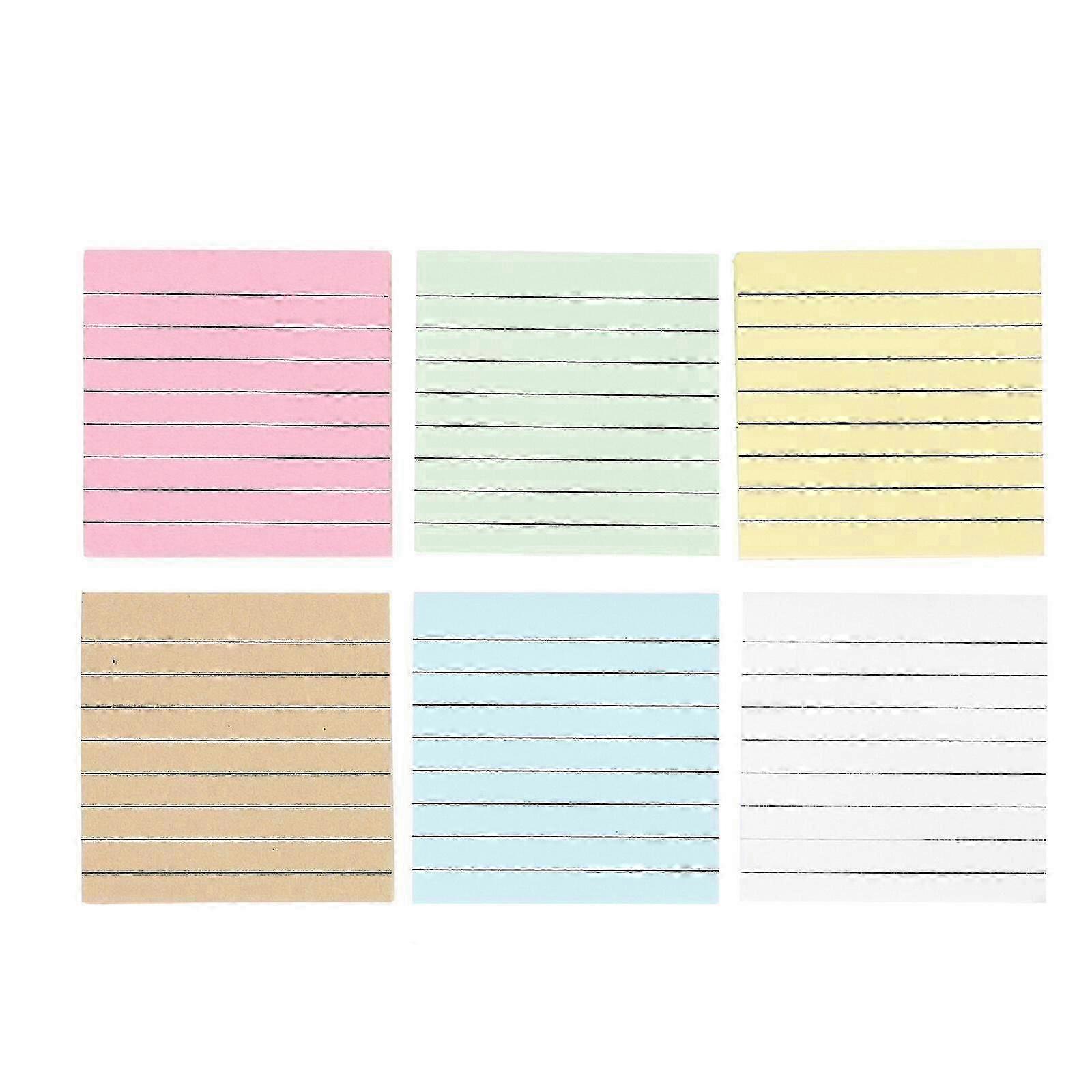 12pcs Tearable Sticky Notes To-do List Notepads Office Message Stickers Colorful Pads