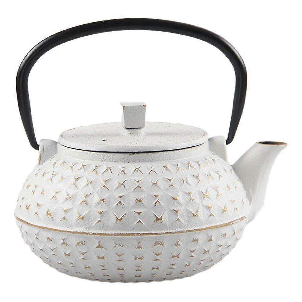 900ML Cast Iron Teapot Pattern Japanese Style Coffee Tea Water Pot Kitchenware with Tea-Strainer Te