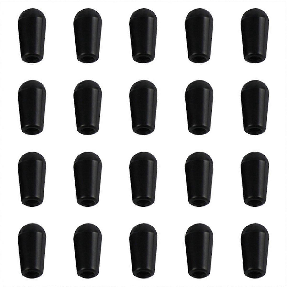 Black 20Pcs Metric M3.5/M4 Guitar 3 Way Toggle Switch Tip