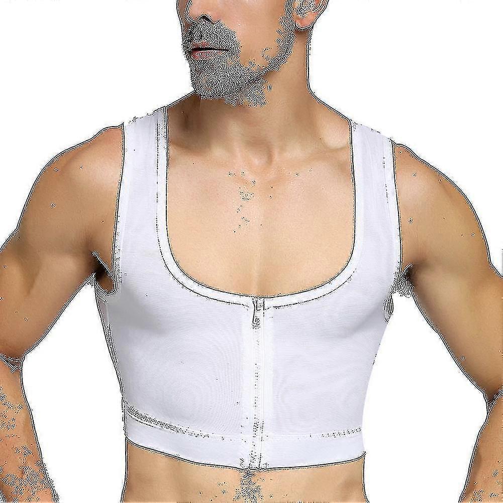 سترة التخسيس للرجال، التحكم في الصدر، مشكل الجسم، مصحح الموقف ومعدات اللياقة البدنية - IYUNYI Nylon/Spandex