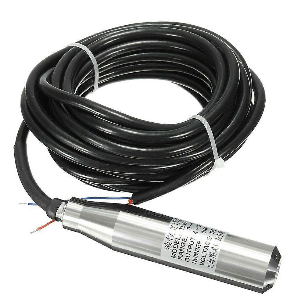 Waterproof Submersible Level Transducer Liquid Level Transmitter Sensor 0-5m