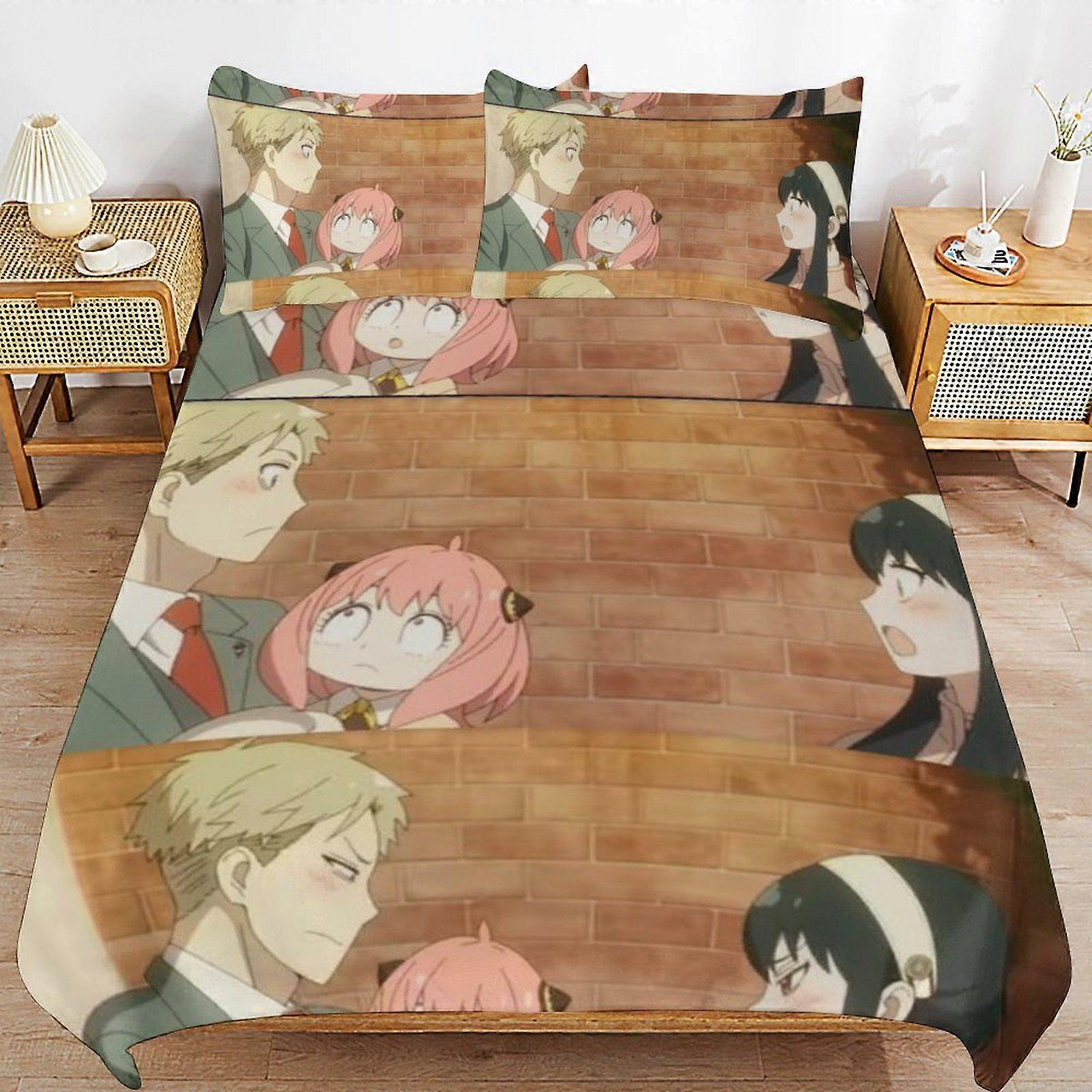 u518 SPYFAMILY Long Term Use Quality Handling Minimal Style Smooth Fit Duvet Cover Sets Modern Touch n518