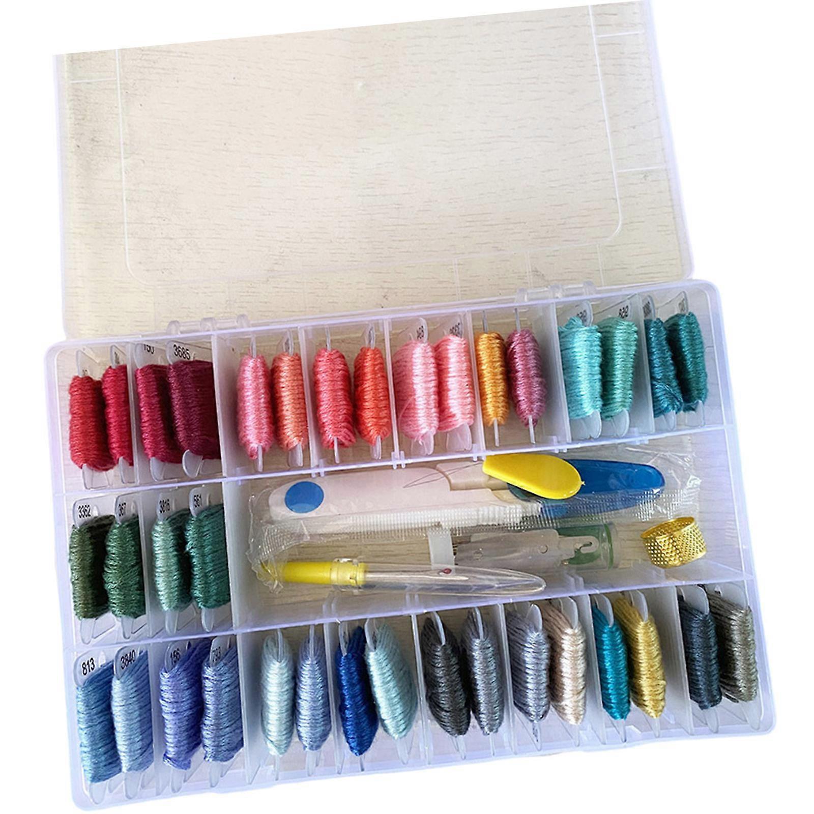 36/50/100 Color Embroidery Floss Set Friendship Bracelet String Kits Crosses Stitching Threads Embroidery Thread Multicolor