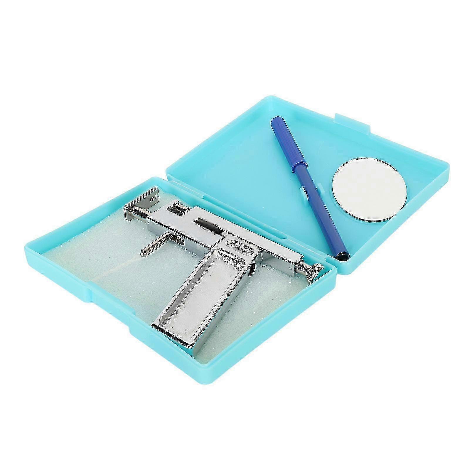 Stainless Steel Reusable Ear Piercing Kit with Marker & Mirror
