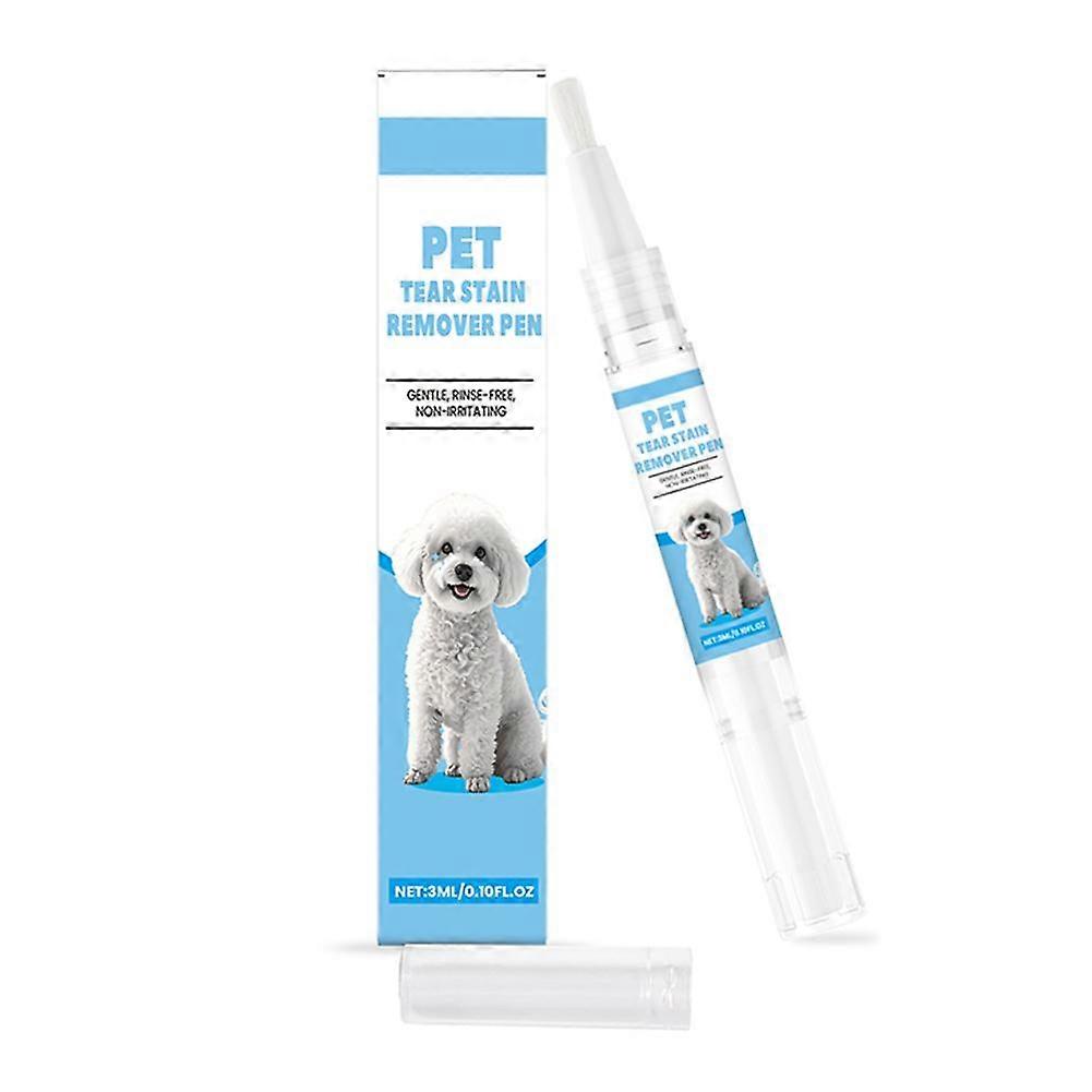Pet Tear Stain Remover Pen for Dogs and Cats Gentle 3ml Formula with 1 2-Hexanediol and Glycerin Easy Application for Clean and Lightened Stains