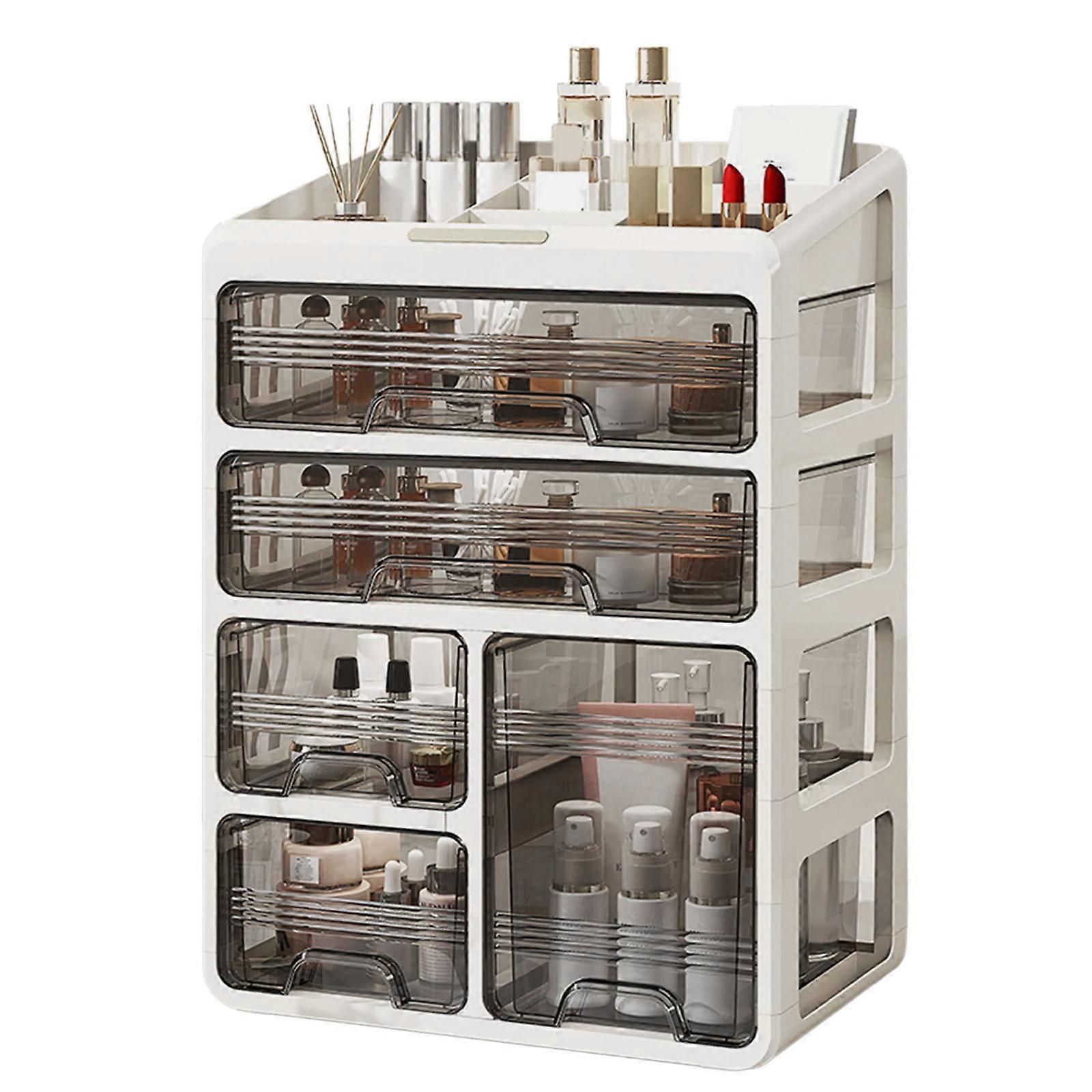 Spacious Makeup Organizers Rack Accessory for Efficient Storage and Organization on Vanities or Bathroom Counter Multicolor