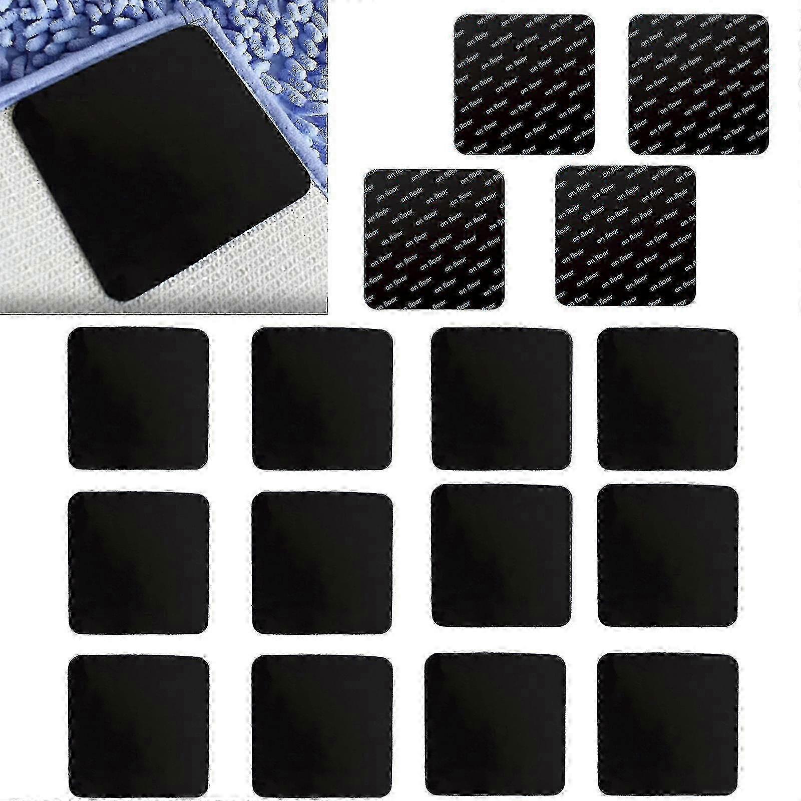 Non-Slip Carpet Grip Squares - 16 Pack Upgrade Floor Fixing Stickers