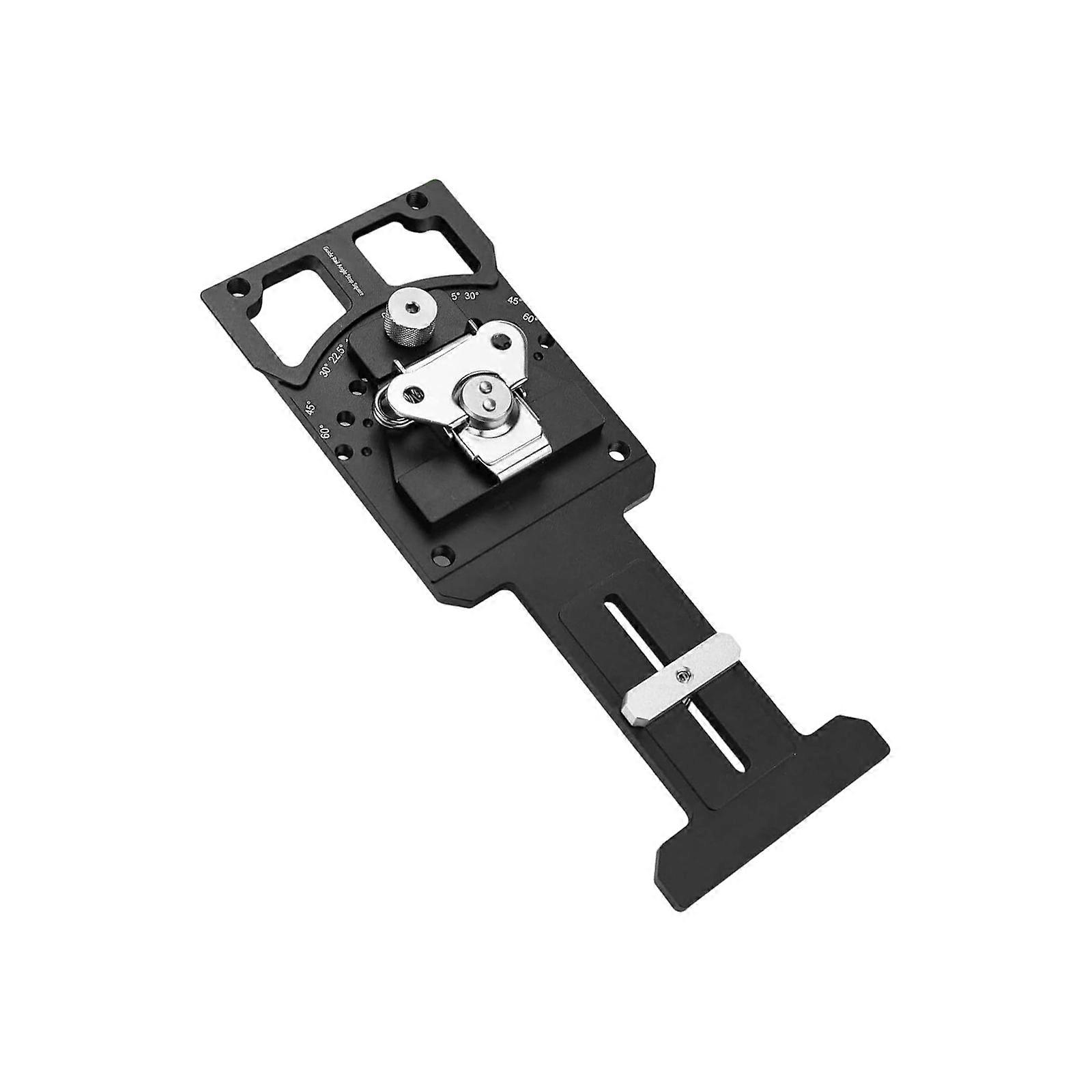 Adjustable Angle Track Sawer Square with -60° to 60° Quick Positive Angle Stop Guide Rails Square Protractor Multicolor