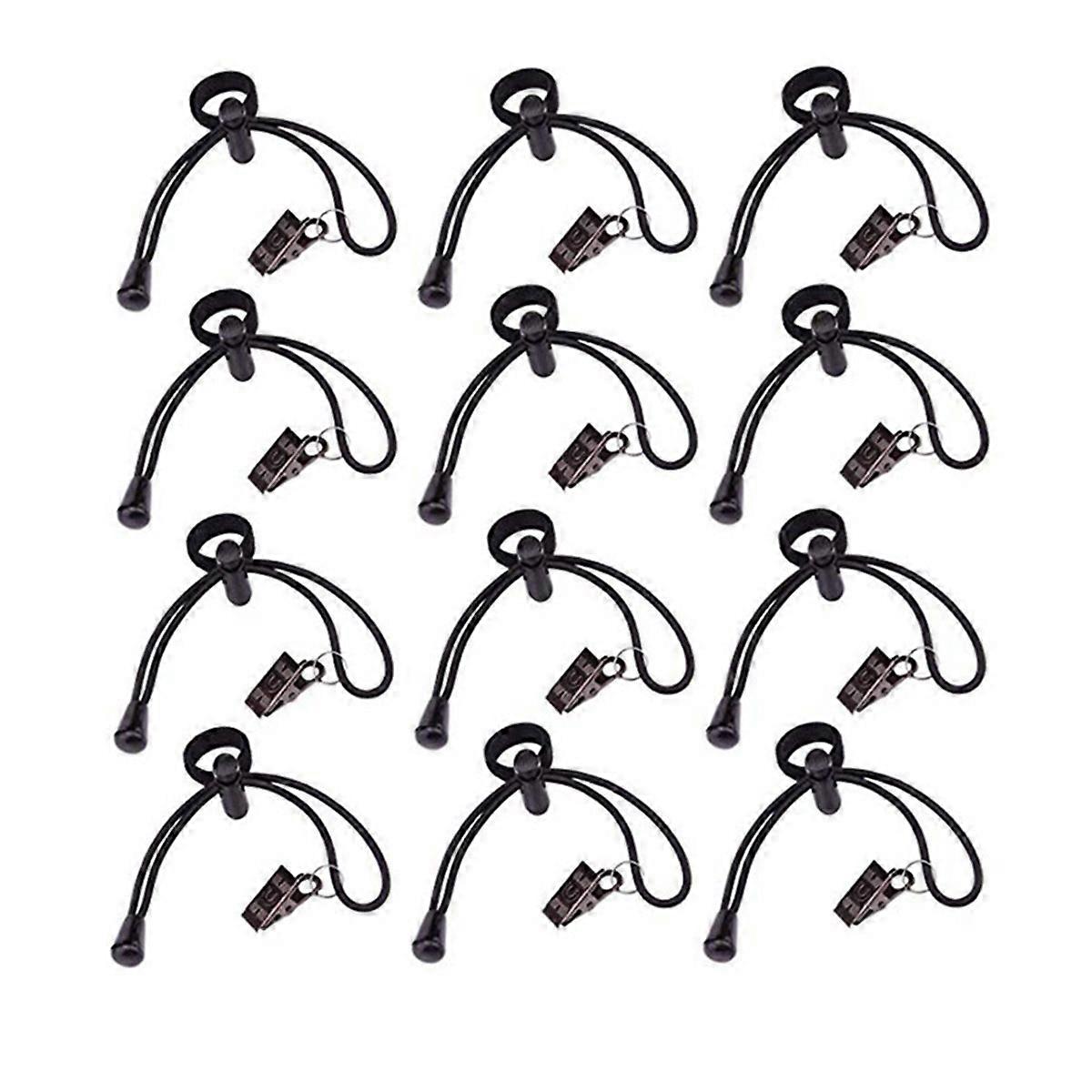 12pc Heavy Duty Spring Clamps Backdrop Clips Kit Adjustable Elastic Clamps Holders for Video Studio 