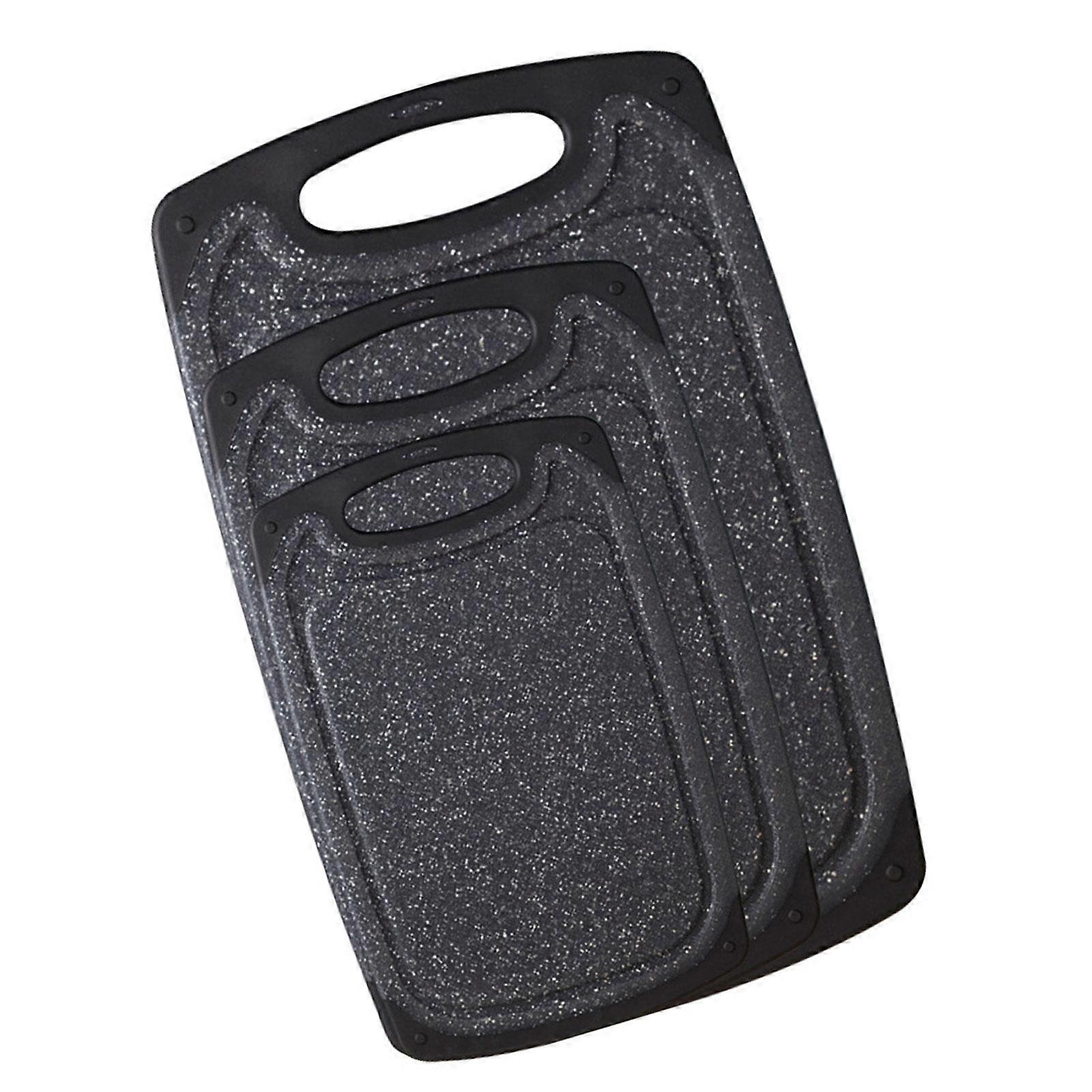 Marble Pattern Chopping Board Thickened Anti Slip Cutting Board Set With Hanging Holes For Food Preparation Tasks Multicolor