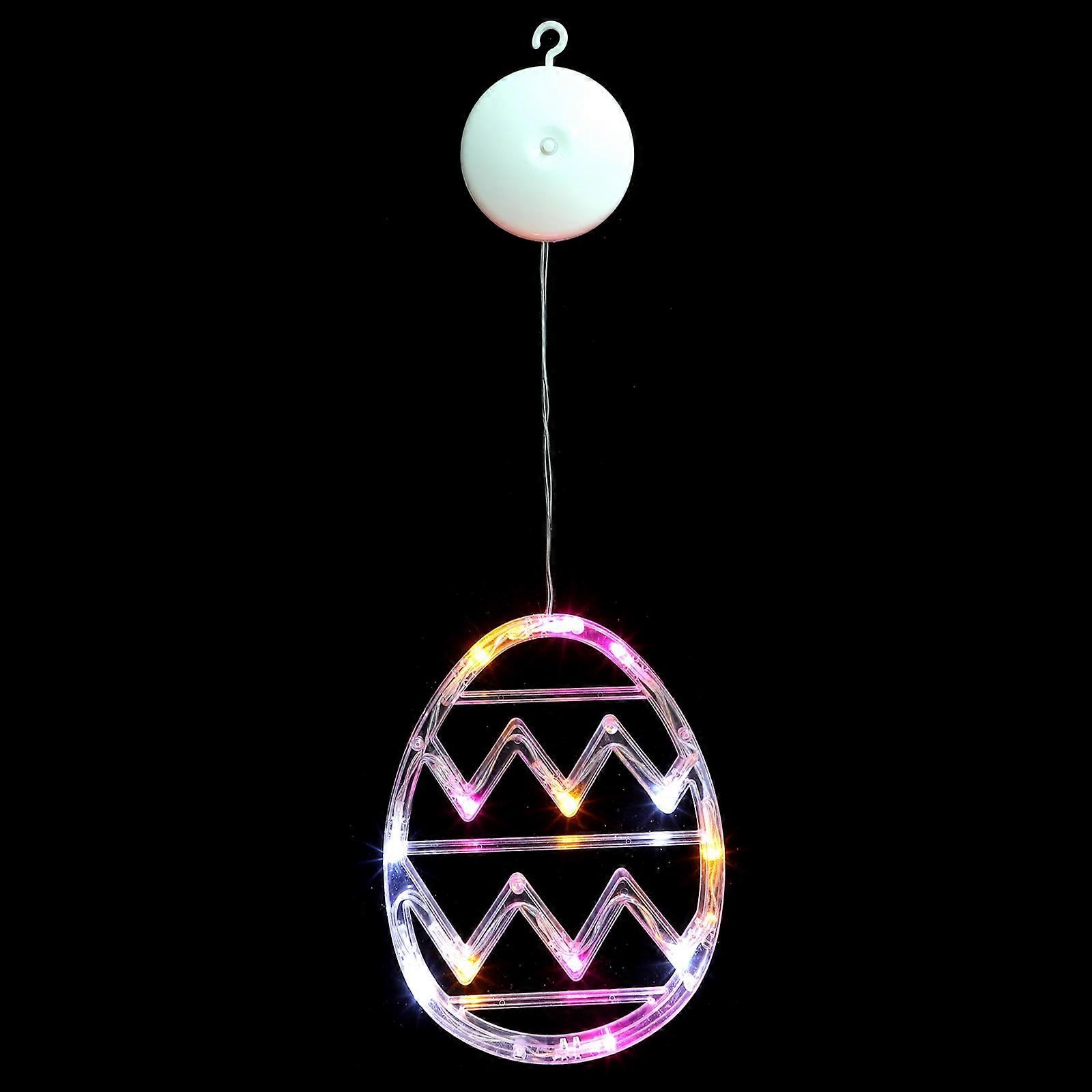 Easter Egg Shaped Window Light with Suction Cup Easter Window Decoration