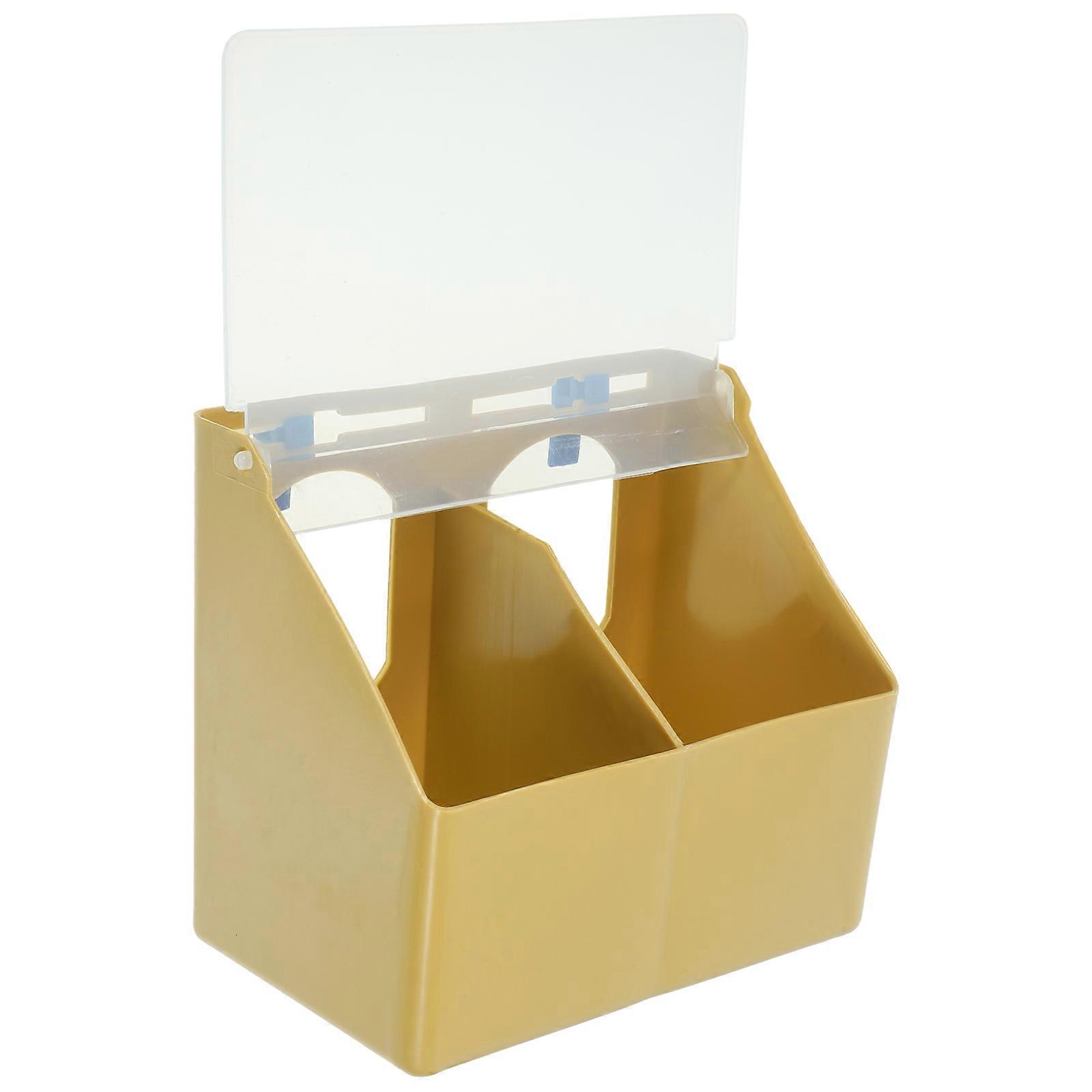 Plastic Quail Feeder Household Bird Feeder Multi-function Bird Cup Pigeon Accessory (Random Color)