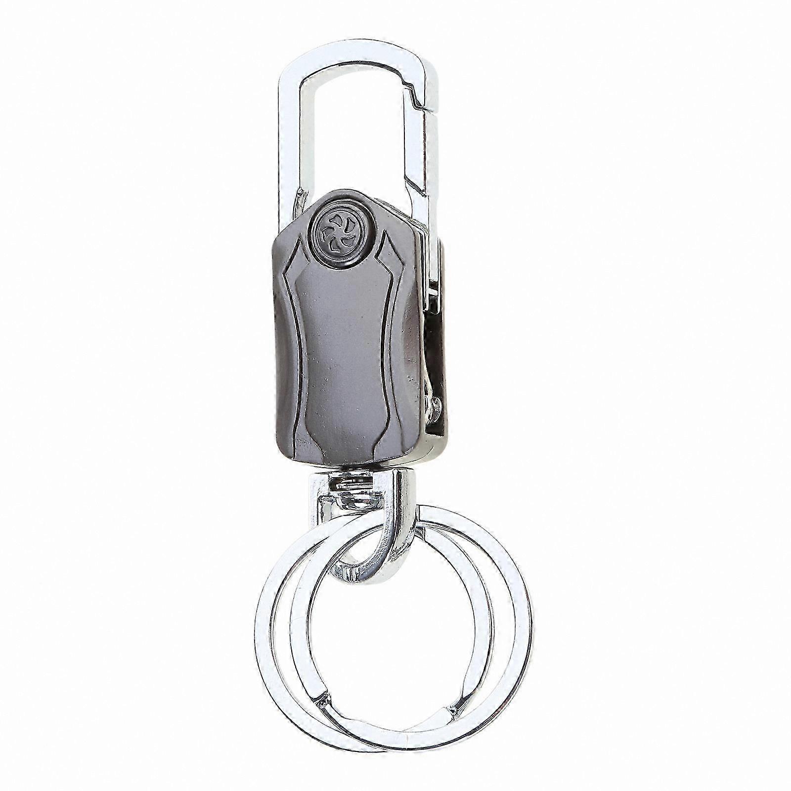 4-in-1 Rotatable Keychain with Fidget Spinner, Box Cutter, Phone Holder, and Bottle Opener for Everyday Use