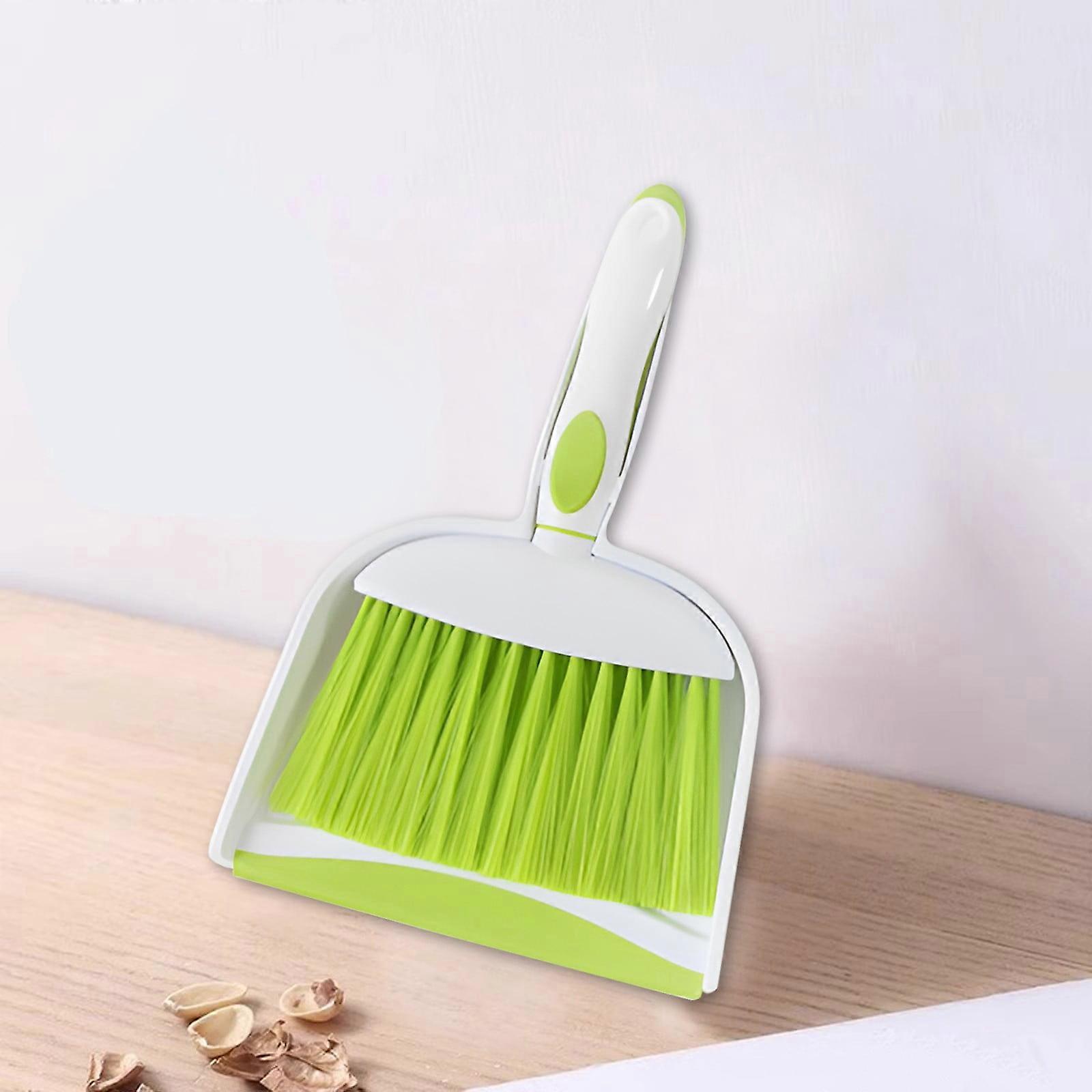 Mini Dustpan & Brush Set - Compatible with Table, Keyboard, Cat, Dog & Other Pets, Nesting Tiny Cleaning Broom