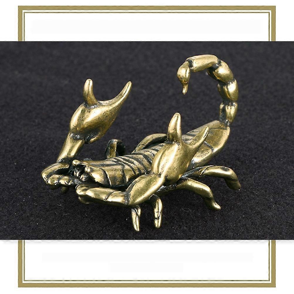 Brass Decor Scorpion Shape Pen Holder for Office Use 1 Piece