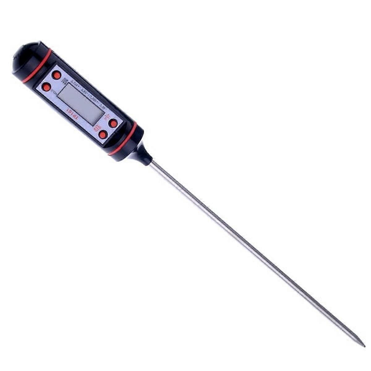 TP101 Convenient Digital Food Thermometer with LCD Display (Black)