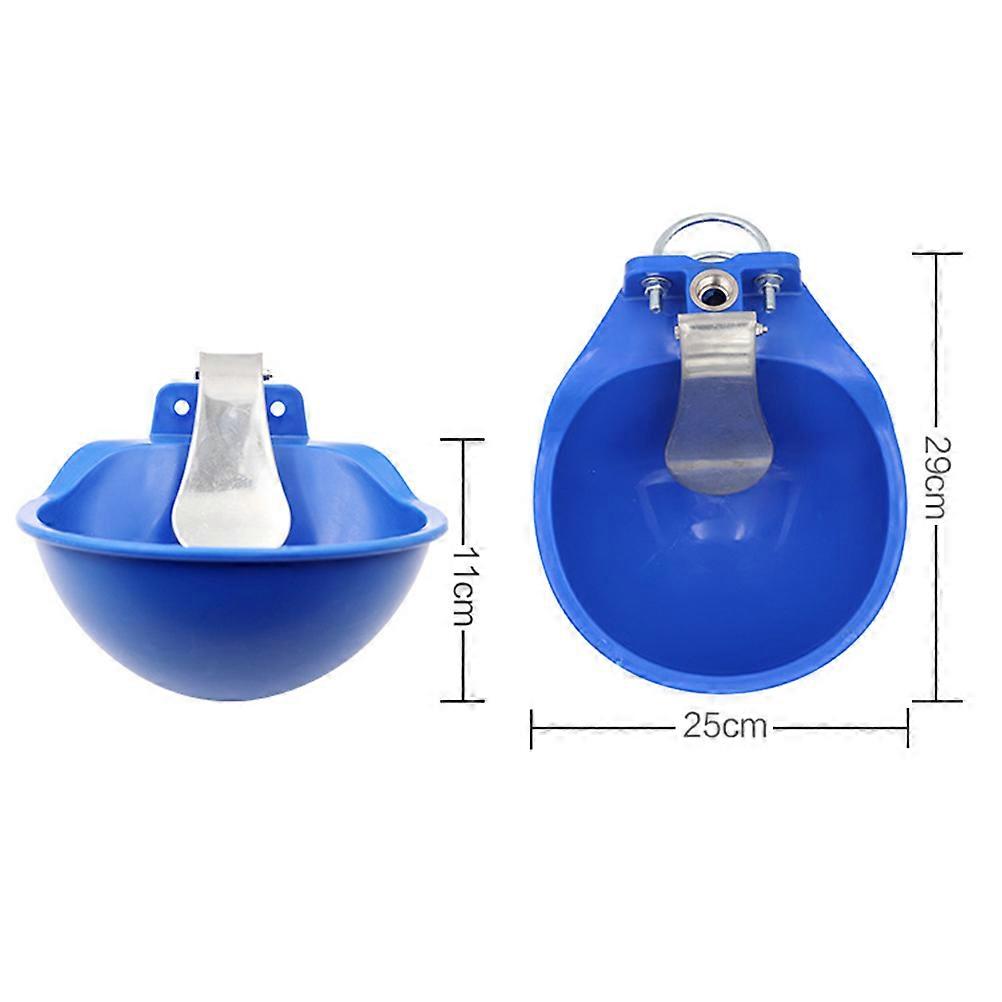 Horse Waterer Large Plastic Drinking Bowl for Farm Use Blue