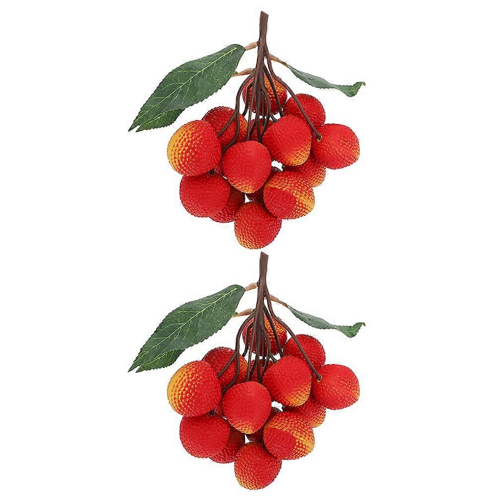 Faux Fruit Decoration 6 Strings Artificial Fruit Toy for Display