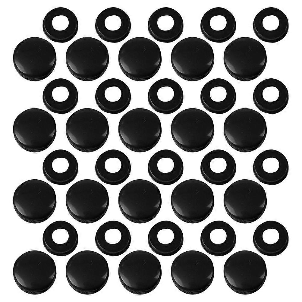 License Plate Screws for Motorcycle 20 Pairs Black ABS Material Versatile Compatibility Easy