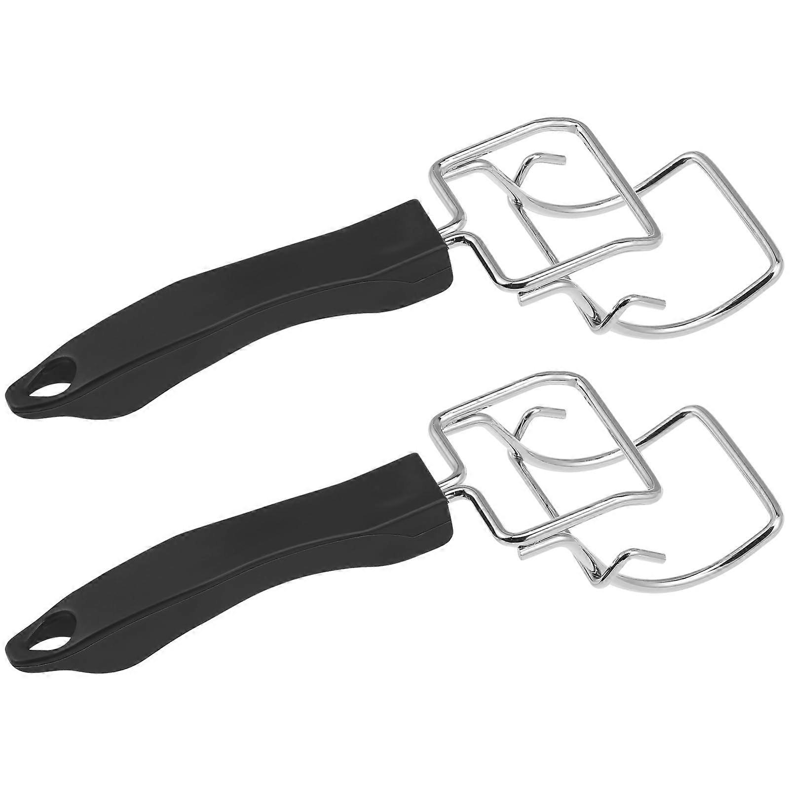 2pcs Heat Resistant Oven Tray Gripper and Rack Pull Tool with Ergonomic Handle for Baking