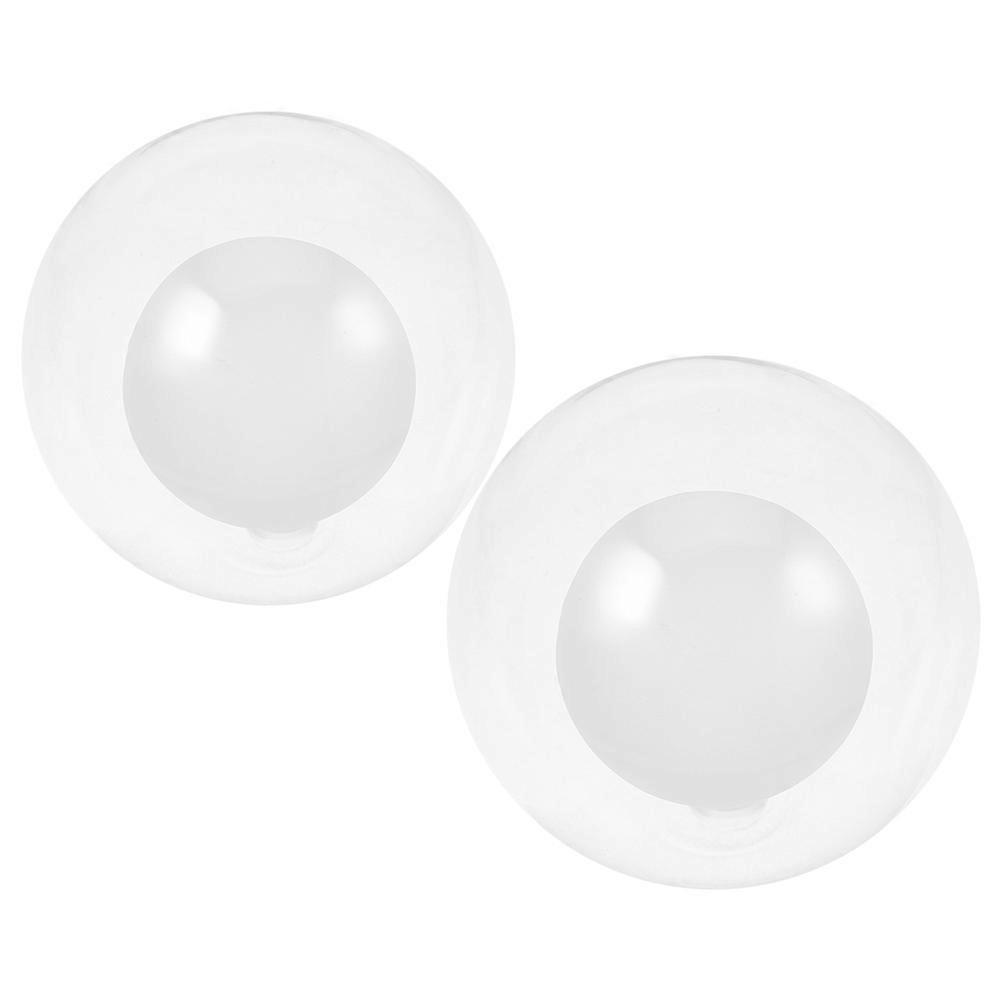 Glass Ball Lamp Shade for Decor 2Pcs Double Layer Transparent Ceiling Lamp Shades