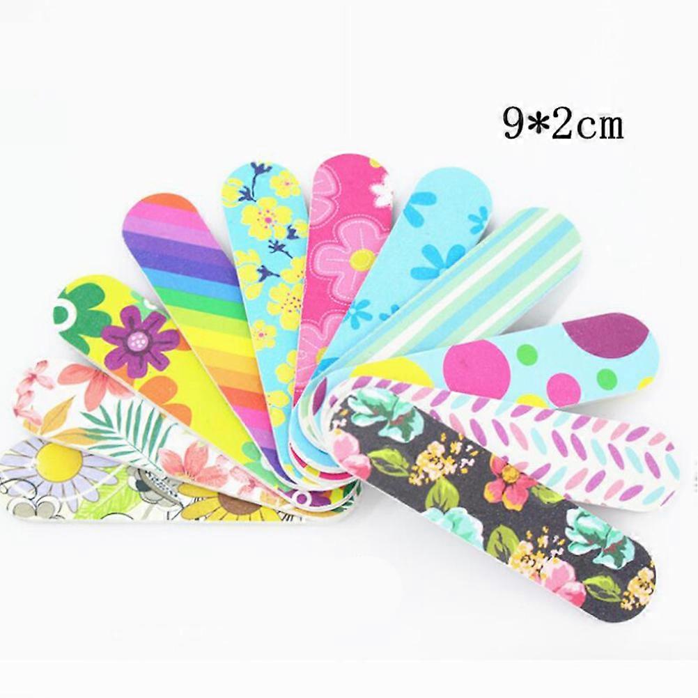 Nail File Buffer Double-Sided Emery Board for Polishing 50Pcs Mini Set