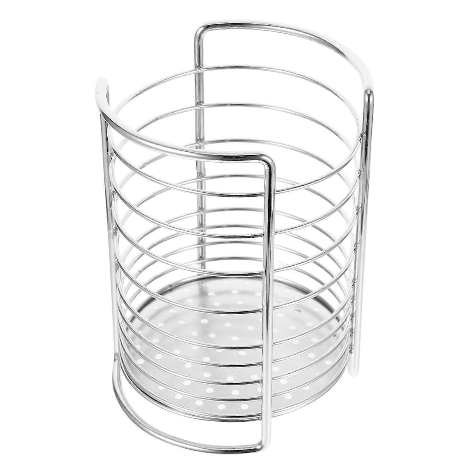 Kitchen Utensil Holder SpaceSaving Corner Cutlery Drying Rack Durable Iron Kitchen Organizer