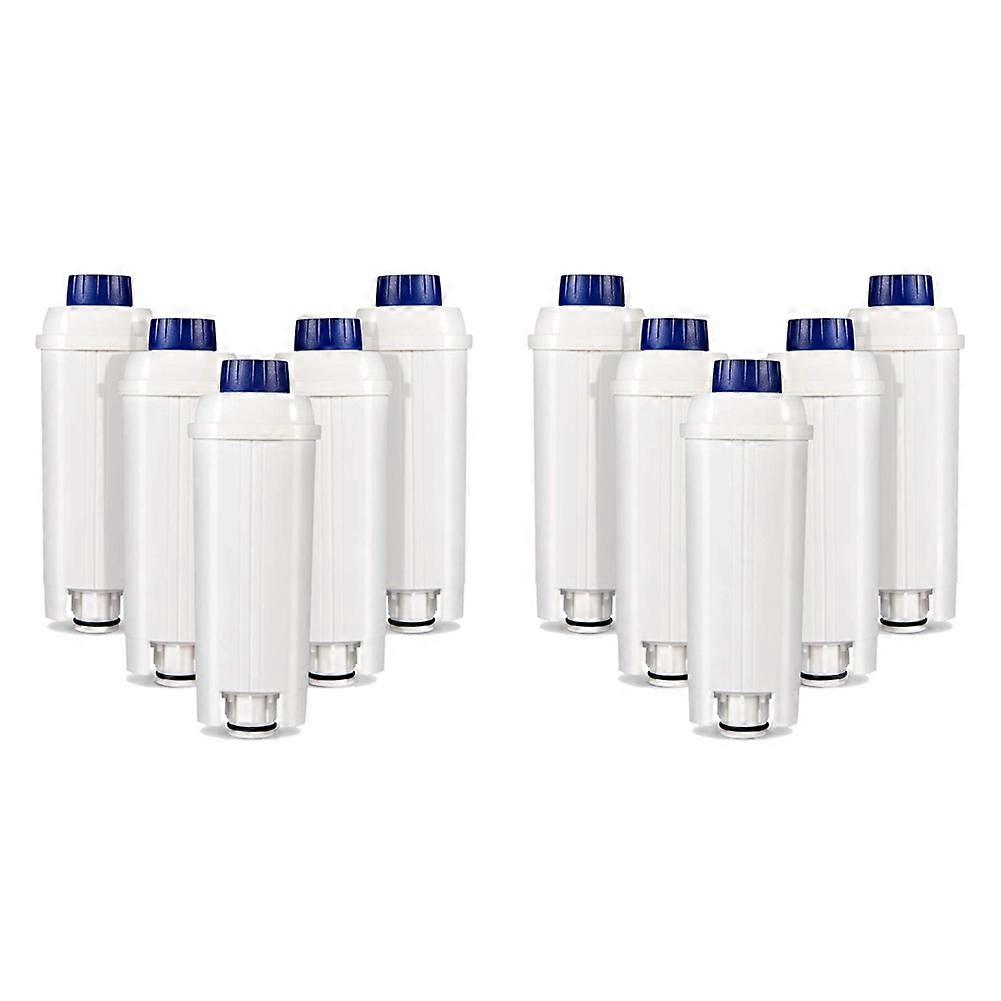 10X Coffee Machine Filters Replacement for DeLonghi Filter DLSC002, Water Filter Cartridges Activated Carbon Softener