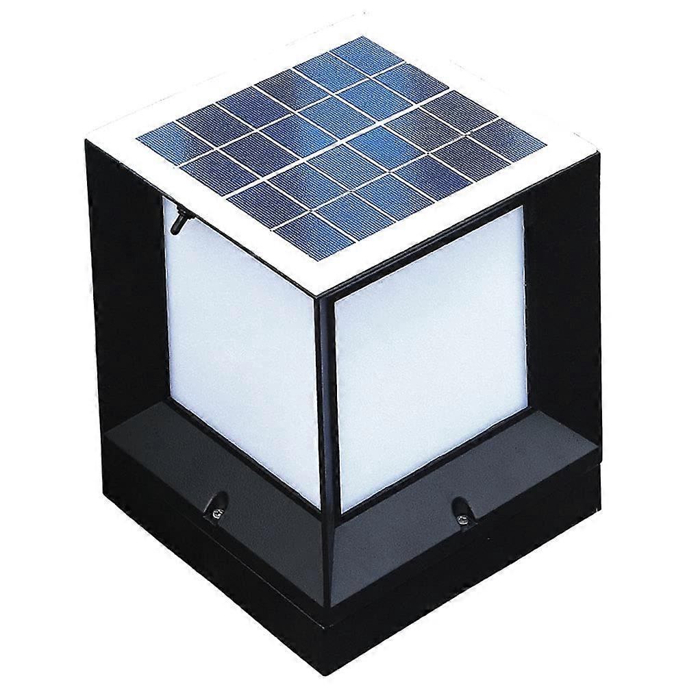 Solar Post Light Waterproof IP45 Weather Resistant Warm Glow for Garden Deck Pathway