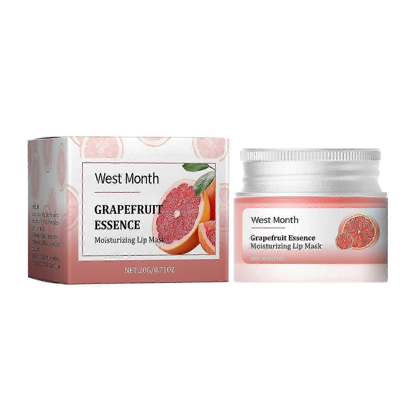 Grapefruit Lip Mask  Nourishing, Brightening  Hydrating for Soft, Smooth Lips 20g