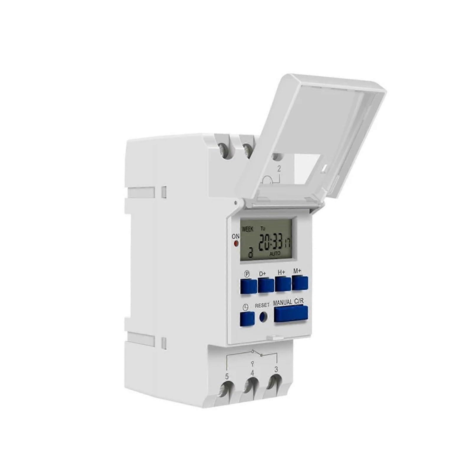 Digital Weekly Programmable Timer Switch 30A LCD 7 Day Heavy Duty Power Relay AC 220V240V