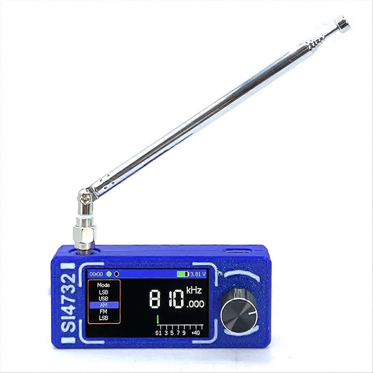 Upgraded 0.5-108 MHz Version of Mini SI4732 Full-Band Radio, Receiver, Pocket Radio, Supports FM AM and SSB Mode B