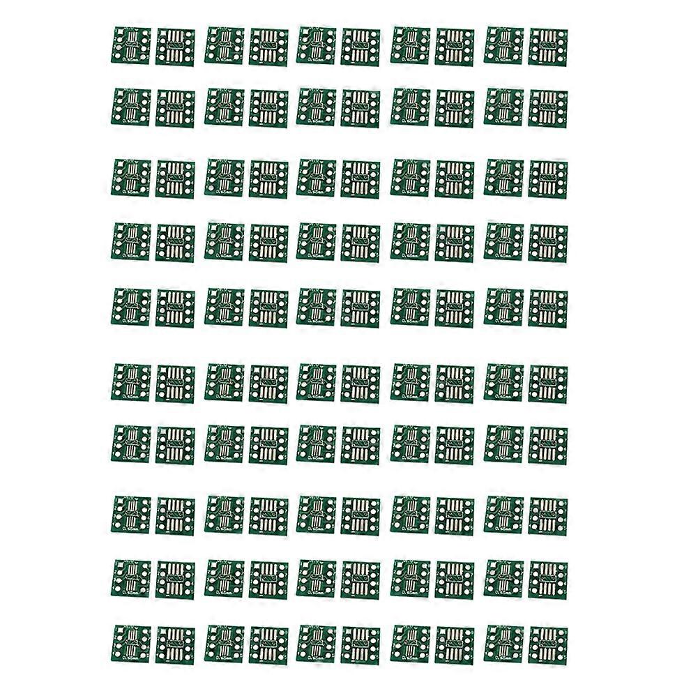 100PCS SOP8 to DIP8 IC Adapter Converter Kit, SMD to DIP Socket Board, 0.65mm 1.27mm Pitch, Compatible with TSSOP8/SSOP8