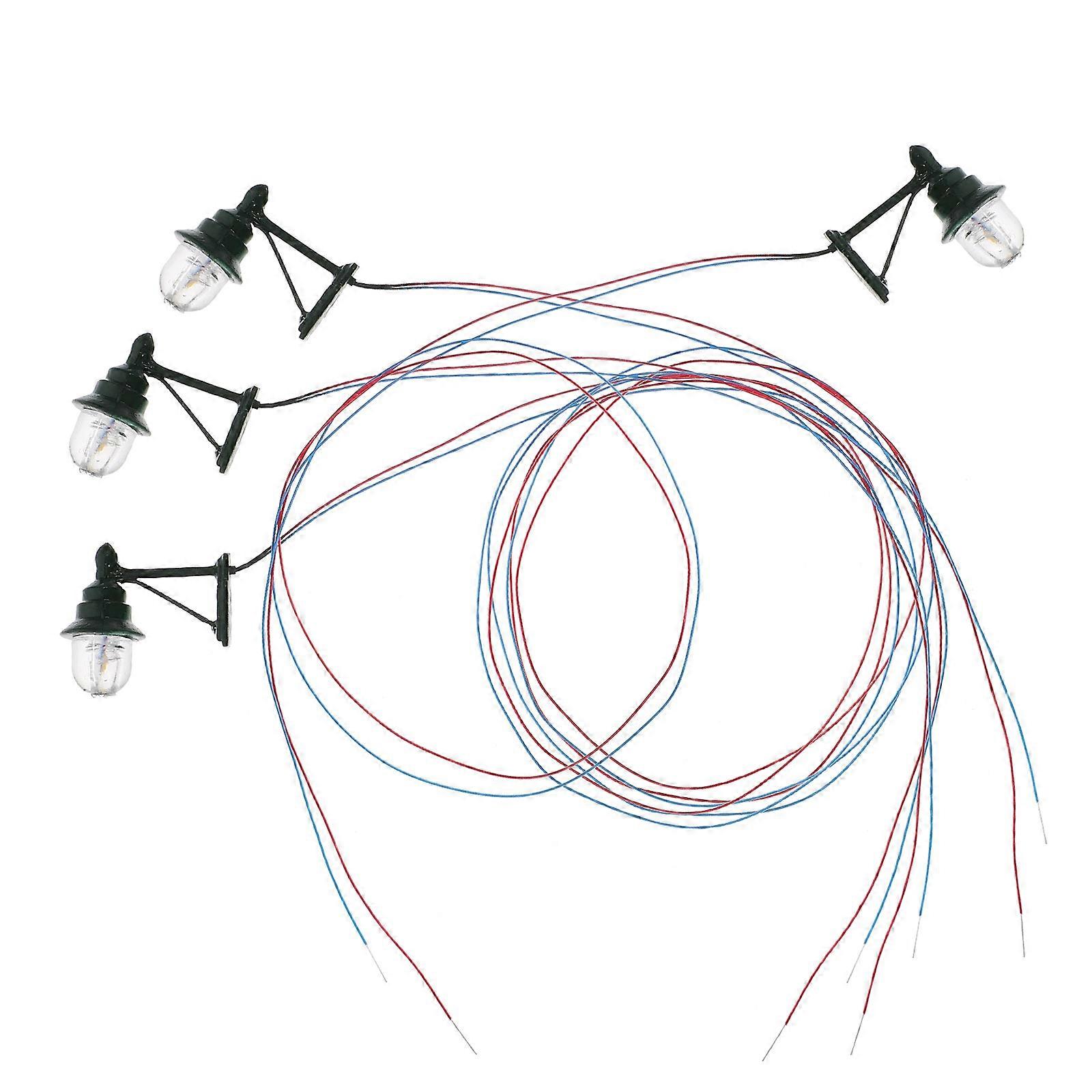 4PCS Simulated Mini Yard Lights Model Light Model Sand Table Lamp Decorations