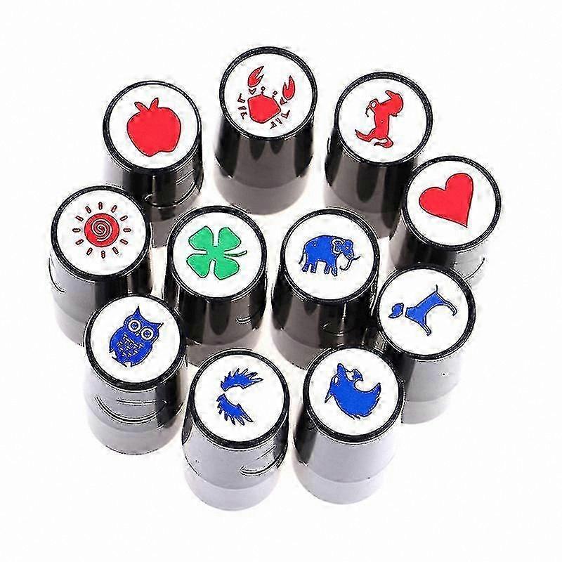 Golf Ball Stamp Marker with Assorted Patterns, Fast Drying, Durable (1pc)