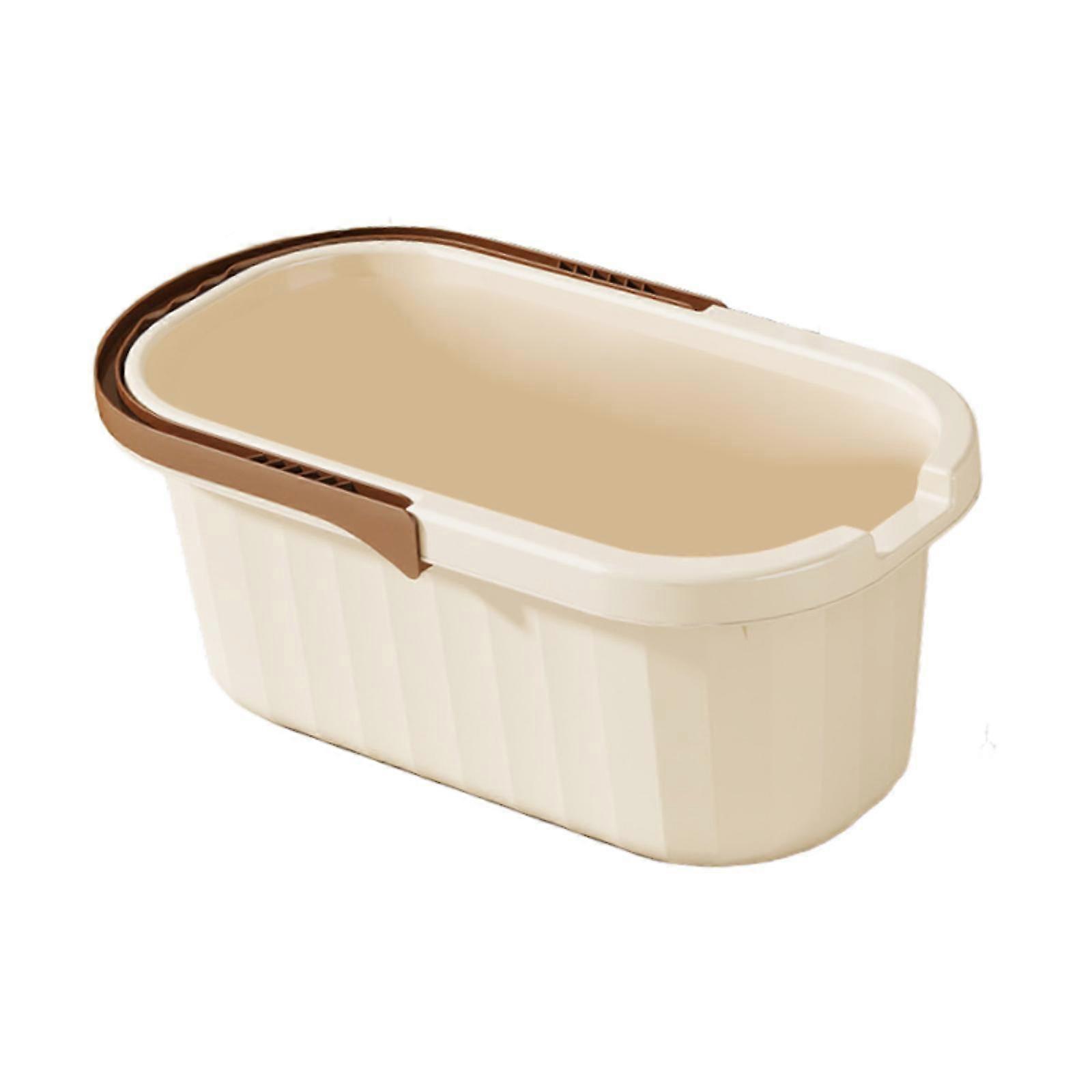 Cleaning Mop Bucket Laundry Basket Rectangular Splashproof Sturdy Versatile Sand