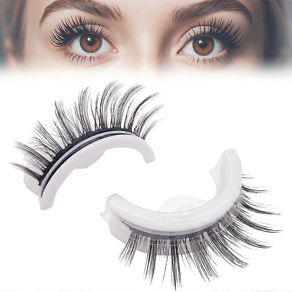 Self Adhesive Eyelashes 2025 Reusable False Lashes Natural Look No Glue Cat Eye Pre Glued L01 1 Pair
