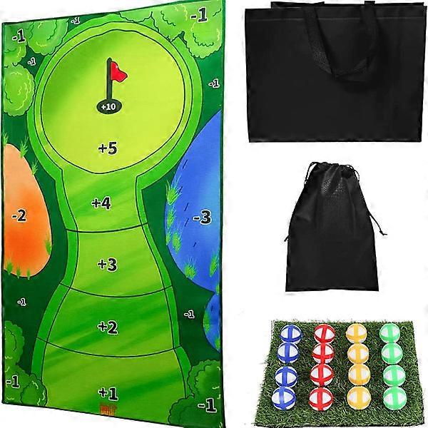 Relaxed golf game set, 0.8x1.5M golf hitting mat