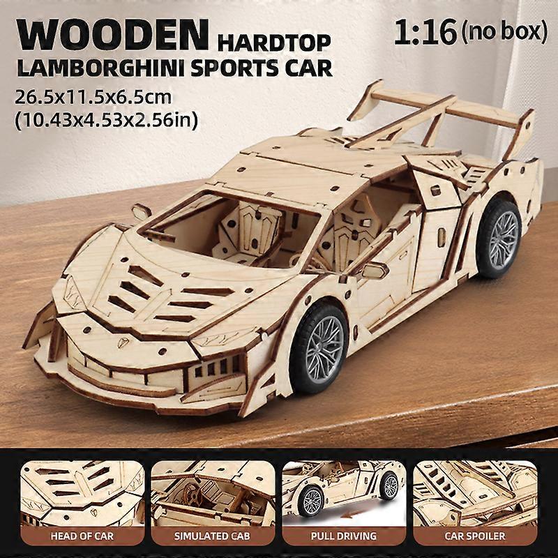 SUV 3D Car Wooden Puzzle, Scale Model,DIY Model Kit, Handcraft Gift,Home Decoration,Mechanical Model Kit, Building Toy