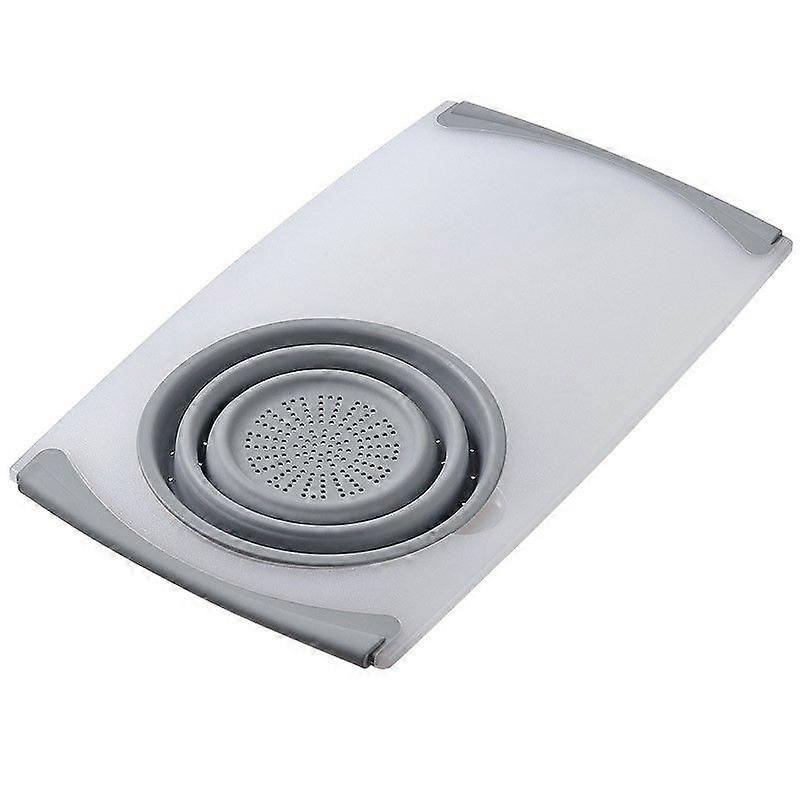 Multifunctional Kitchen Sink Cutting Board - Expandable PP+ Vegetable & Fruit Chopping Board with D