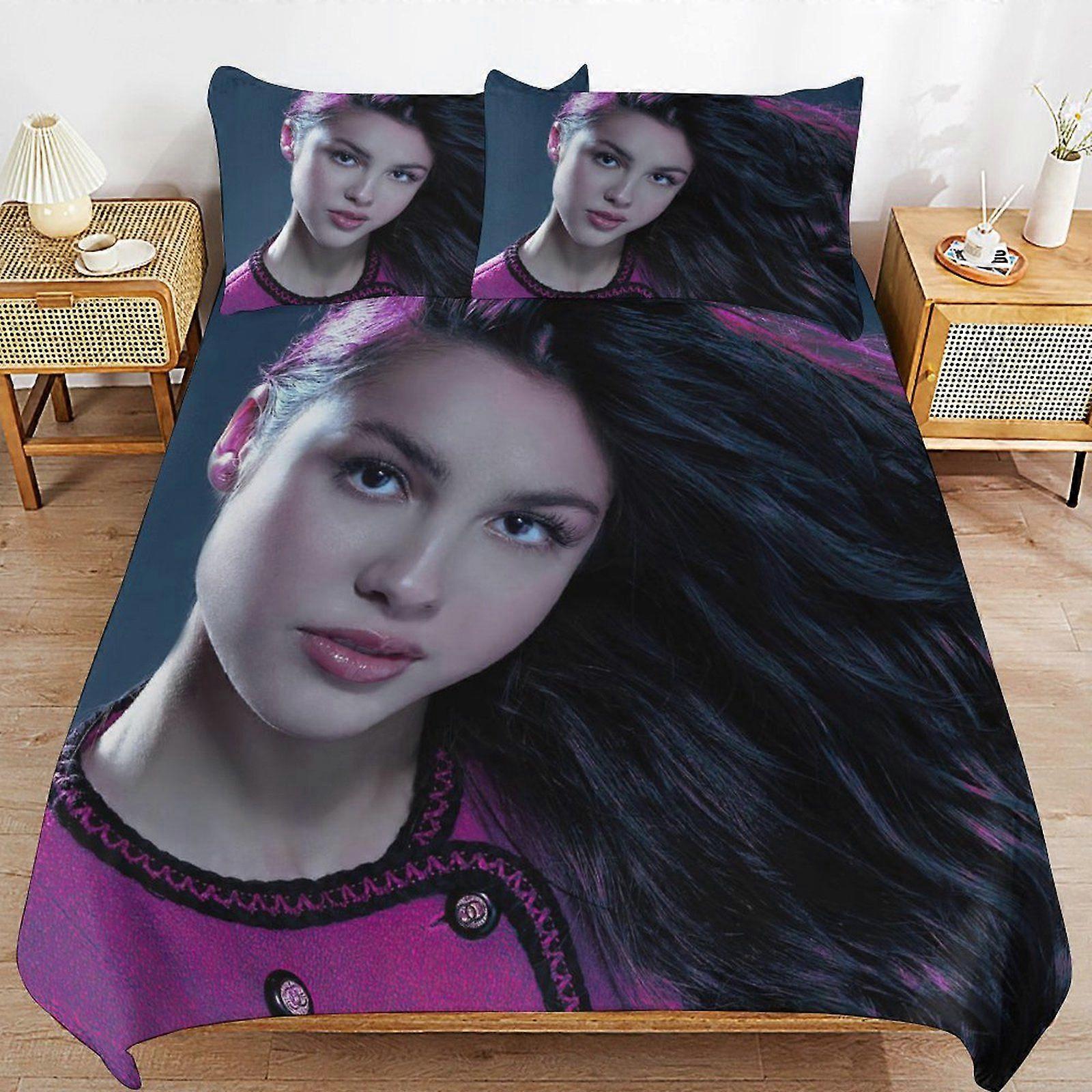 Olivia rodrigo Simple Smooth Finish Practical Zipper Closure Soft Bedding Duvet Cover Sets Sleep Essentials