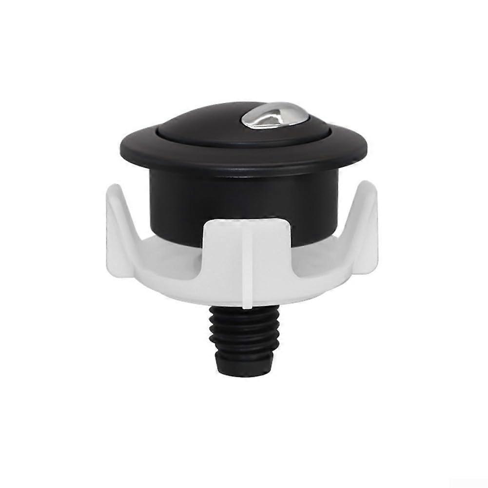 Dual Flush Toilet Button Matte Black and Silver, Cable Operated Compatible Replacement for Optima50