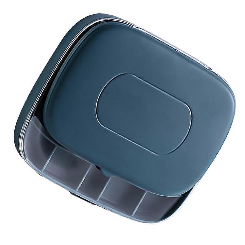 Traveling Medicine Boxes with Compartments for Portable Use 2Pcs