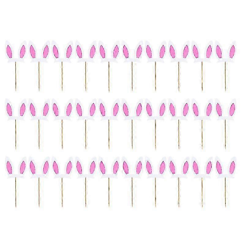 30pcs Bunny Ear Cake Toppers-c