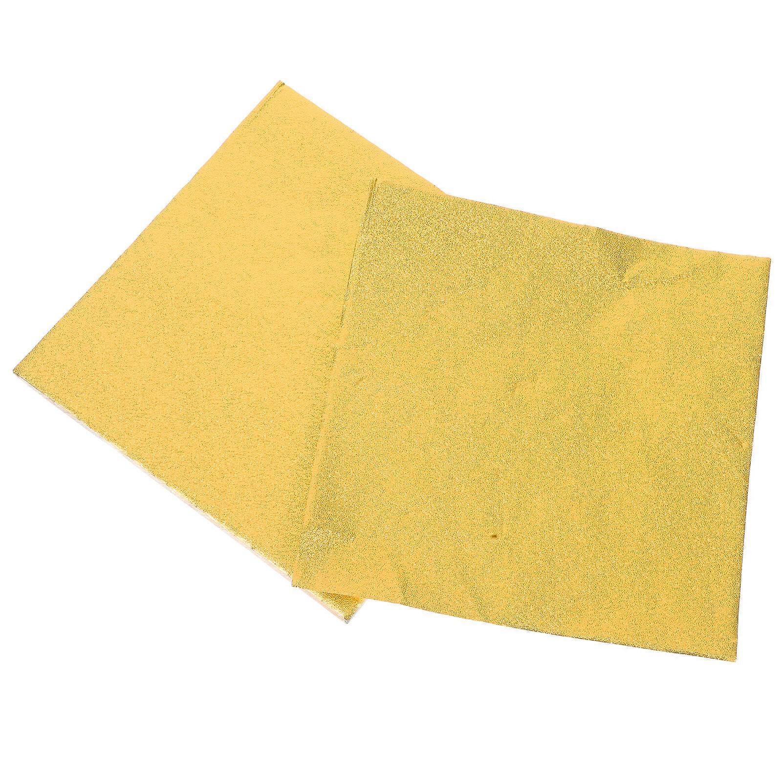 Gold Aluminum Foil Wrappers for Candy 100Pcs Square Treats Packaging Sheets