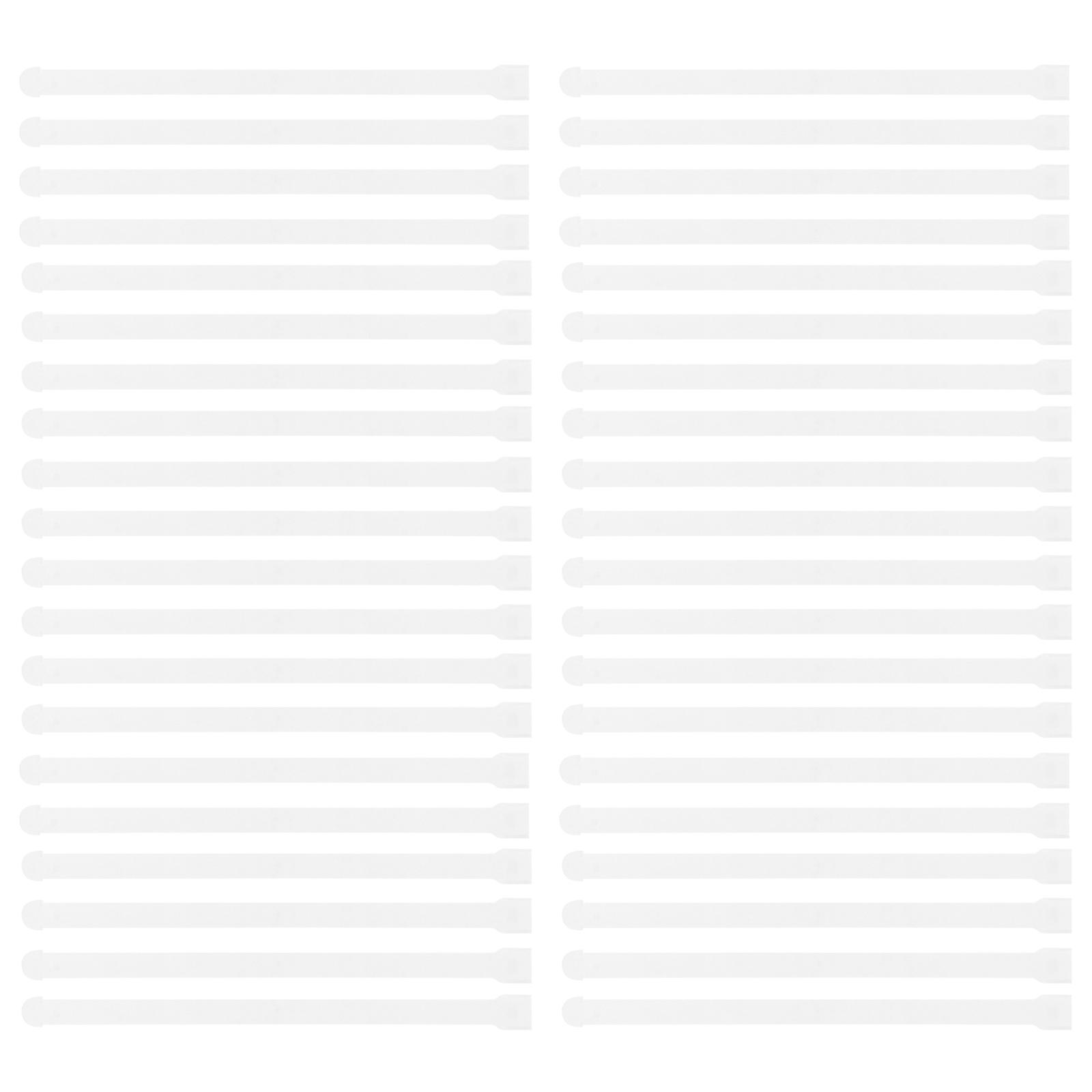 Plastic Curtain Supply Connector for Vertical Blinds Use 100Pcs White