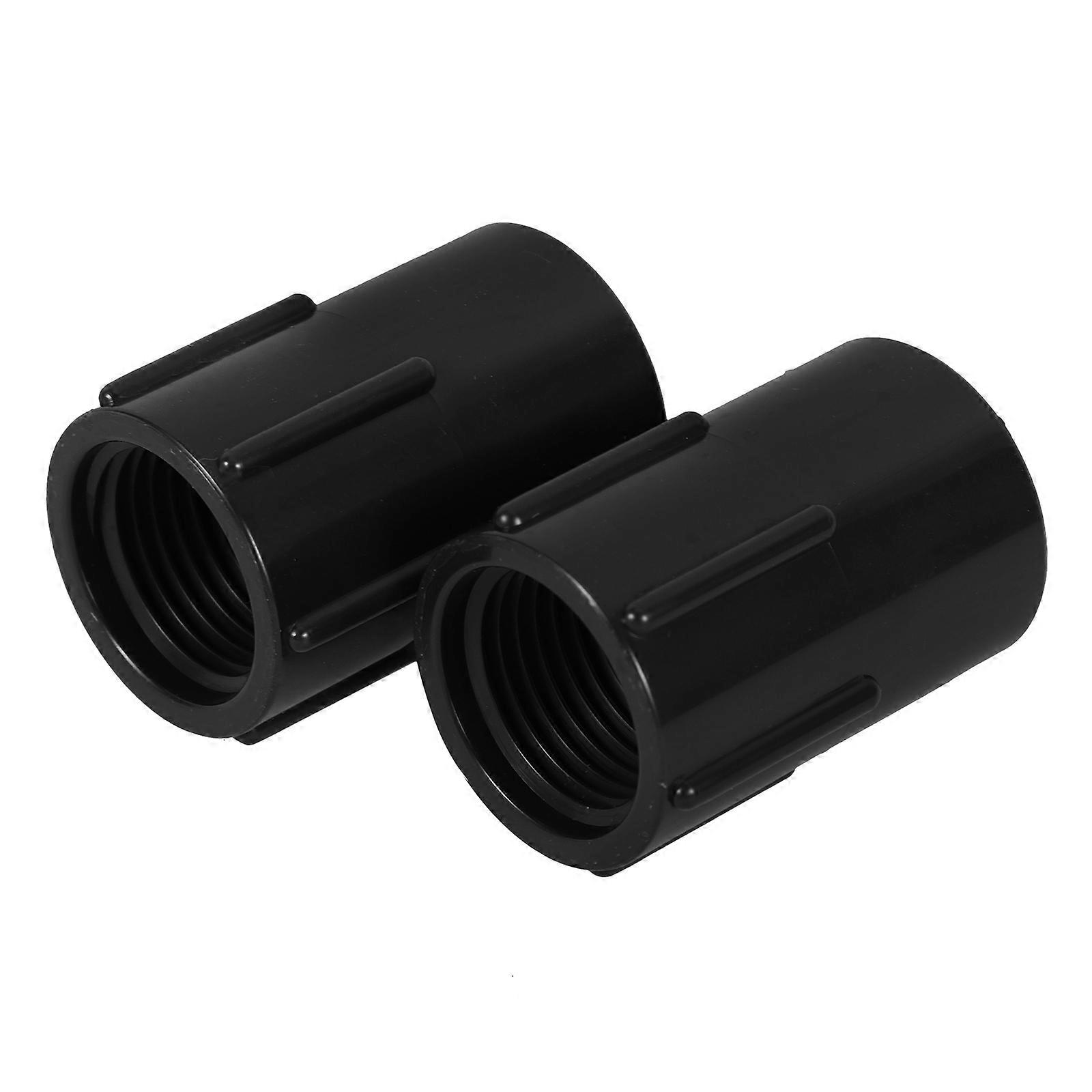 PVC Pipe Adapter Female Valve Fitting for Pipe 2Pcs Durable Grey PVC Connector