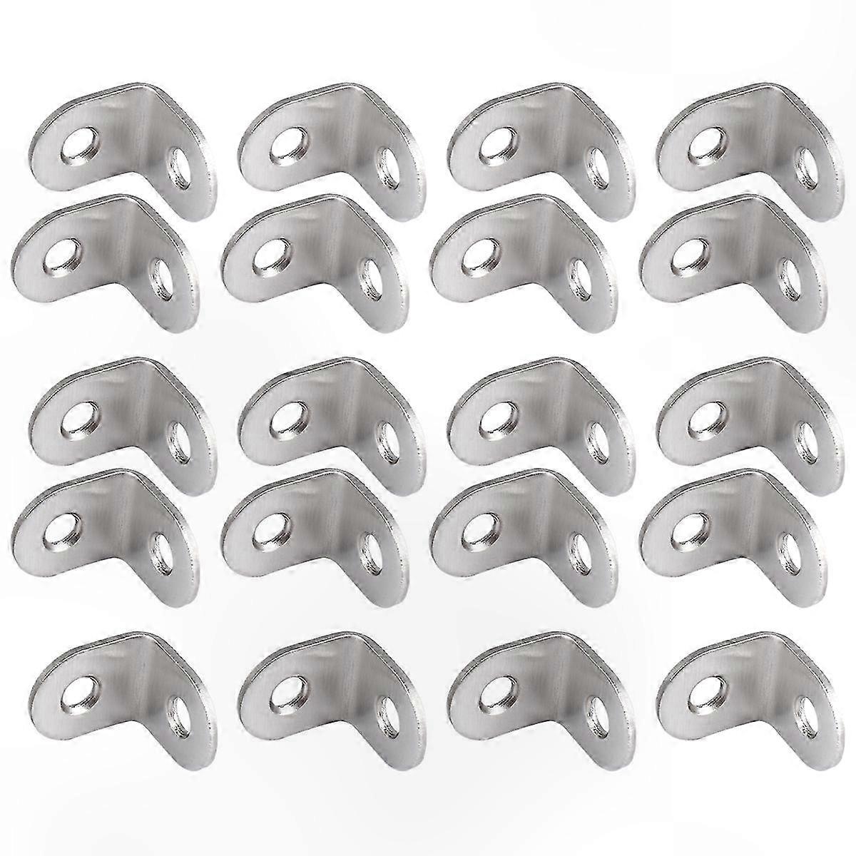 20 Pack 20mm x 20mm Right Angle Corner Brace for Shelf Support