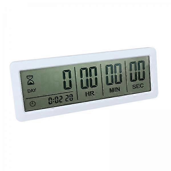 2x999 Days Countdown Timer Timer Clock LCD for Examination Wedding Lab Tools White 26-27s
