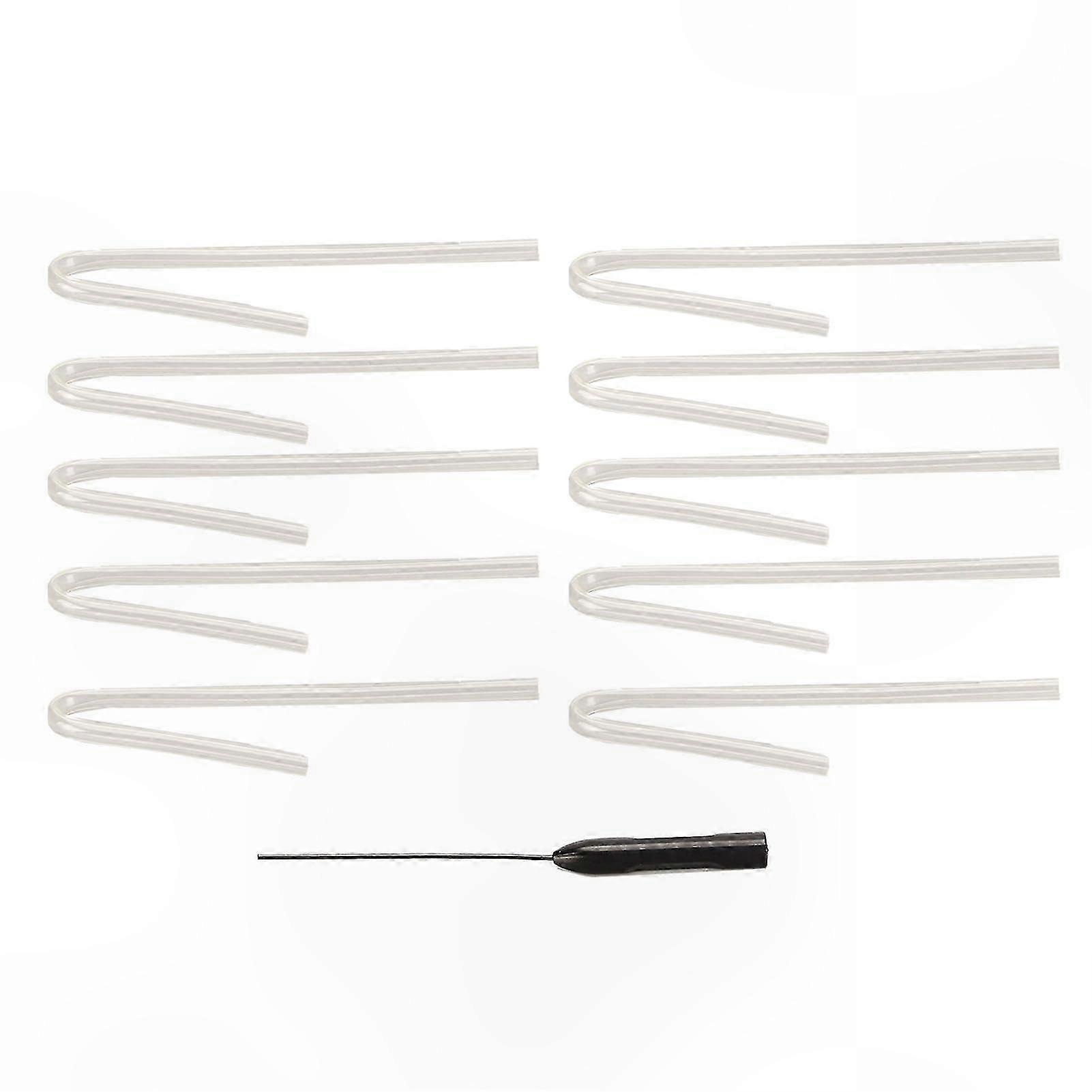 10-Pack Replacement Sound Tubes for Hearing Aids with Cleaning Tool